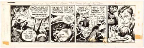 Joe Kubert Tales of the Green Beret Daily Comic Strip Original Art dated 5-6-66 (Chicago Tribune Syndicate, 1966)....