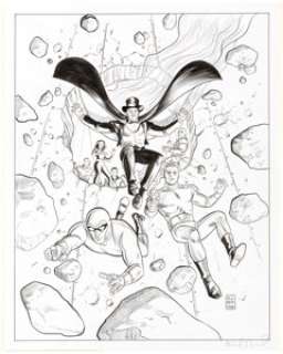 Mike Allred Defenders Of The Earth - The Complete Series, Vol. 1 Collectible Card Original Art (BCI Eclipse, 2006)... | Heritage