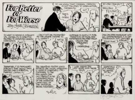 Lynn Johnston For Better or Worse Sunday Comic Strip Original Art dated 2-5-95 (Universal Press Syndicate, 1995). - | Heritage