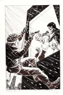 Mike Grell Jon Sable, Freelance #47 Cover Original Art (First, 1987). A dramatic shot of the adventurous mercenary - | Heritage