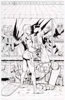 Ozzy Fernandez and Tony Kordos Magnus Robot Fighter #1 Variant Cover Original Art (Dynamite Entertainment, 2014). - | Heritage
