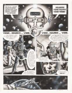 Sergio Macedo Heavy Metal Magazine #v1#6 Story Page 7 Original Art (Heavy Metal, 1977). A page from the Psychrock -
