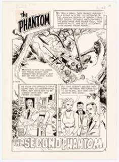 Pat Boyette The Phantom #40 Complete 8-Page Story "The Second Phantom" Original Art (Charlton, 1970). - | Heritage