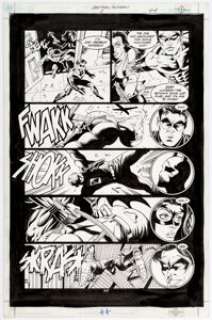 Paul Gulacy and Charles Yoakum Batman: Outlaws #3 Story Page 44 Original Art (DC, 2000). Nightwing, Robin, -