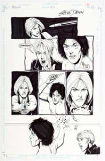 Steve Dillon Preacher #31 Story Page 8 Original Art (DC/Vertigo, 1997).  Jesse Custer prepares for a little -