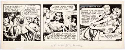Arthur Ferrier Eve Daily Comic Strip #129 Original Art dated 4-24-54 (London Sunday Pictorial, 1954). It’s girls, - | Heritage