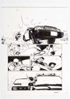 Bengal Death or Glory #1 Story Page Original Art Group of 2 (Image, 2018). Glory takes on some dirty cops and -