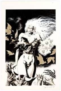 Karl Waller - Vampire Original Art Illustration (1994)....