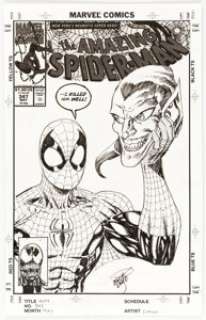 Erik Larsen Amazing Spider-Man #347 Cover Re-imagining Illustration Original Art (Marvel, circa 1990s-2000s). - | Heritage