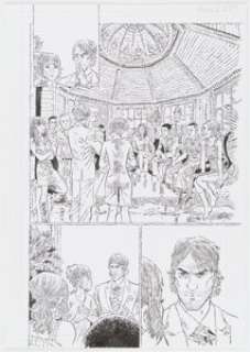 Simon Gane They‘re Not Like Us Story Page 19 Original Art (Image Comics, 2014). Gane sets the stage with elaborate -