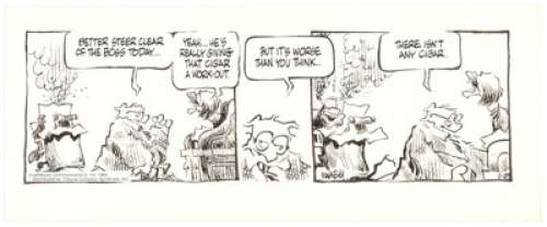 Jeff Macnelly | Shoe Daily Comic Strip Original Art dated 2-23-84 (C.T.N.Y.N.S., 1984). | Heritage