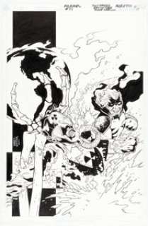 Tony Harris and Ray Snyder - Azrael: Agent of the Bat #77 Cover Original Art (DC, 2000)