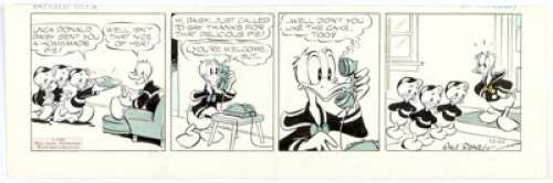 Al Taliaferro (As Walt Disney) | Donald Duck Daily Comic Strip Original Art dated 10-20-59 (Disney/King Features Syndicate, 1959). | Heritage