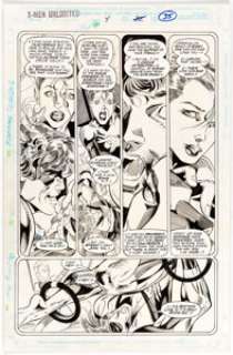 Richard Bennett and Steve Moncuse - X-Men Unlimited #4 Story Page 32 Original Art (Marvel, 1994).