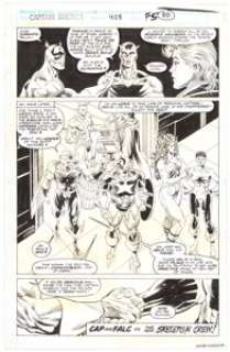Rik Levins and Don Hudson - Captain America #408 Story Page 5 Original Art (Marvel, 1992)....
