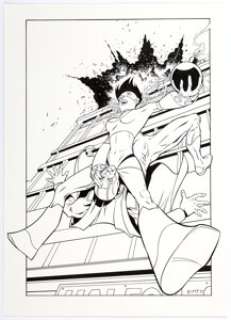 Jimmie Robinson - Bomb Queen #2 Cover Original Art (Image, 2002).