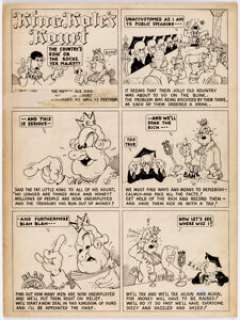 Fred Schwab - Star Comics #3 Story Page 1 King Kole Original Art (Chesler, 1937).