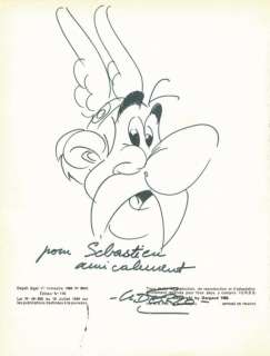 Uderzo. Dessin original dédicacé Astérix | BDEnchères