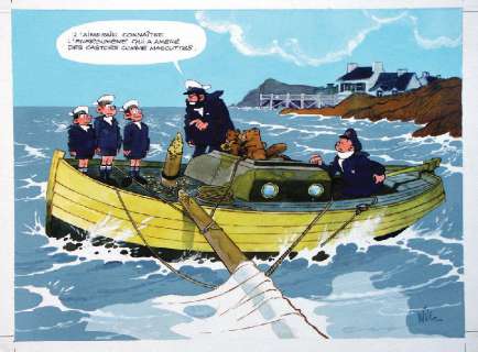 Will | Tif et Tondu illustration Ã  la gouache pour le calendrier Scouts de | Kahn et Associés