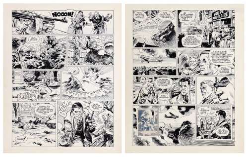 Parras | Les Inoxydables, planches n°13 et 14 à l’encre… | AZ auction