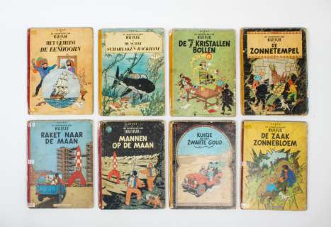[Hergé. Kuifje hc.] Lot with 16 hardcover Kuifje albums, | Zwiggelaar Auctions