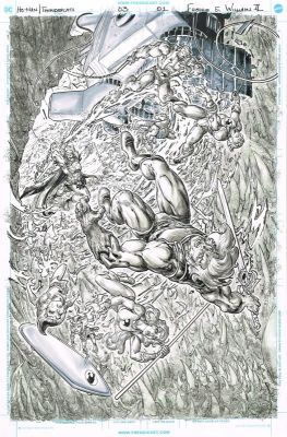 Freddie E. Williams II | HeMan/ ThunderCats (Issue #3 Page 01) 11 x 17 | Freddie E. Williams II