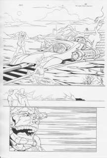 Joe Dodd - marvel adventures fantastic four #12 p. 10 whole team & fantasticar