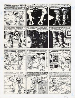 Devos | Lot 104 - Génial Olivier, planche-gag n°132 à l’encre de… | AZ auction