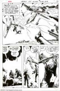 Russ Heath - Original Art for Our Army at War #209, page 12 (DC, 1969). Outstanding Silver Age OAAW page from the - | Heritage