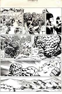 John Romita Jr. Pablo Marcos - Marvel Super Hero Contest of Champions #3 P 10 (The Thing, Wolverine, Black Panther!) 1982