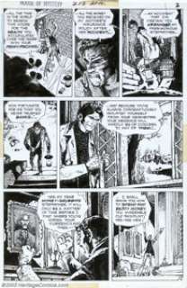 Alex Nino - Original Art for House of Mystery #213, page 2 (DC, 1973). A stunning black and white noir page, - | Heritage