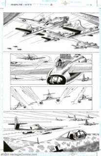 Russ Heath - Original Art for Enemy Ace: War in Heaven #2, pages 2, 8 and 44 (DC, 2001). Three pages from Enemy - | Heritage