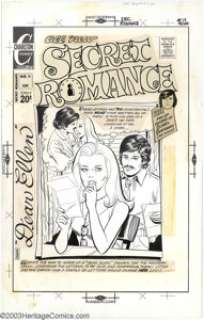 Jose Luis Garcia-Lopez - Original Cover Art for Secret Romance #19 (Charlton, 1972). Missing one paste-up stat - | Heritage