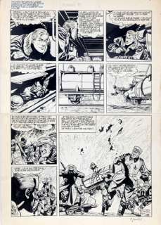 Paape | Valhardi, planche n°44 Ã  l’encre de Chine de l’Ã… | Banque Dessinée