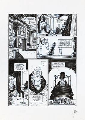 Hamo | Lot 89 - Noirhomme, planche n°46 à l’encre de Chine, au… | AZ auction