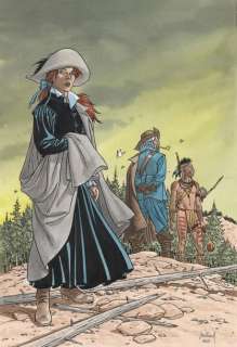 Lot 92 - ANDRÉ JUILLARD Plume aux Vents, Canal BD 2002 Couverture originale du tirage de tête...