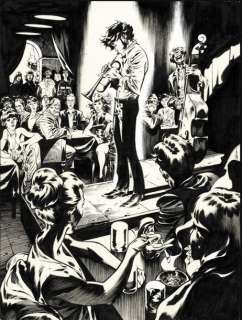 ROGER JAZZ MAYNARD Live, illustration originale réalisée en 2019. Signée. Encre de... | Daniel Maghen Enchères