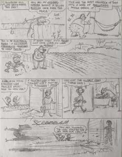 Carl Barks / Daan Jippes | Junior Woodchucks, prelim and ink | ComicArt.dk