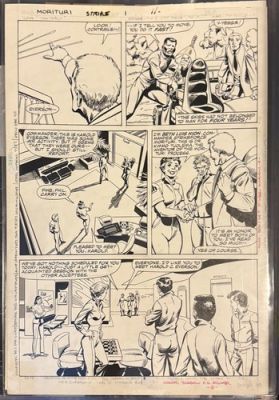 Strike force Morituri Original Comic Book art Page Issue #1 Page # 8