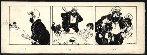 Calvo, Edmond-François | Originele strook  - Coquin le petit Cockèr  - (jaren ’40) | Catawiki