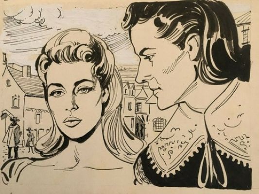 Dibujo Original a Tinta China para Cómic en Paris Jour 1950 Prensa Cómic | eBay Europe (Buy It Now)