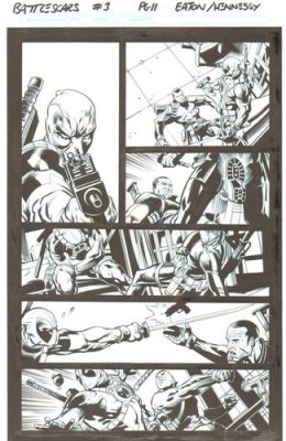 BATTLE SCARS 3 pg 11 tavola originale di SCOTT EATON - DEADPOOL | eBay Europe (Buy It Now)