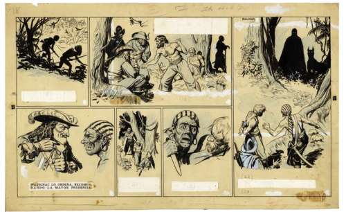 Salinas, Luis José | Original page  - HernÃ¡n el Corsario  - (1945) | Catawiki