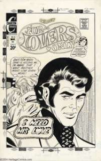 Art Cappello - Original Cover Art for For Lovers Only #70 (Charlton, 1972). Forget about the torrid love scene - | Heritage