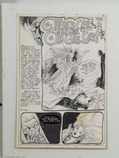 Tom Sutton - Ghostly Tales #114, page 1 Splash Page Original Art (Charlton, 1975). A senile witch tries to casts a - | Heritage