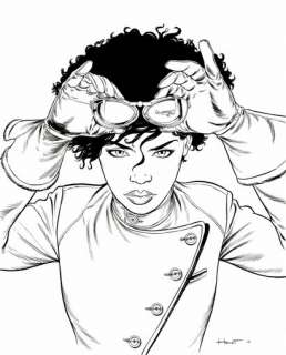 Alain Henriet | Black Squaw, couverture originale très grand format Ã  l’encre de chine réalisée pour le journal Spir… | Septimus