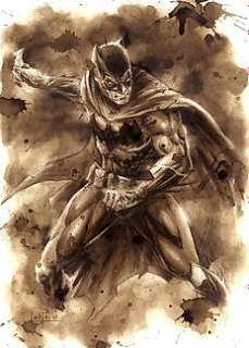 Batman II - Original Coffee Drawing By Juapi | Catawiki