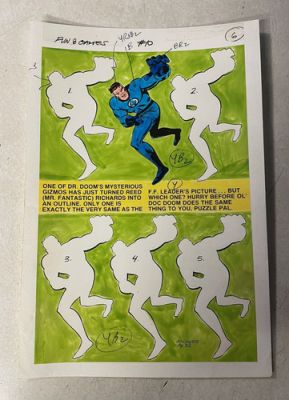 FANTASTIC FOUR fun games #10 art original comic color guide SPLASH 1979 DR DOOM | eBay US (Buy It Now)