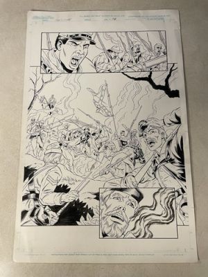 CIVIL WAR original art comic graphic novel CLEBURNE STUNNING HALF SPLASH BATTLE | eBay US (Buy It Now)