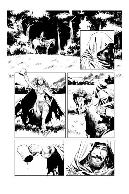 Pablo de Bonis | Red Sonja issue 1, page 4 – ARTIST PROOF | NRisso Art
